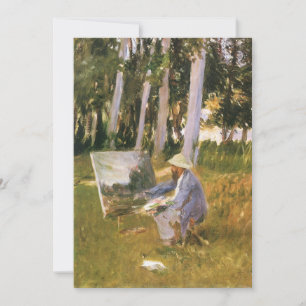 Claude Monet Painting, Edge of a Wood by Sargent