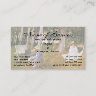 Claude Monet Painting, Edge of a Wood  by Sargent Business Card