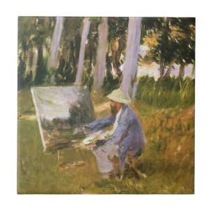 Claude Monet Painting, Edge of a Wood by Sargent Tile