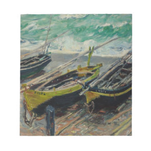 Claude Monet Painting Oil Canvas Artistic Nature Notepad