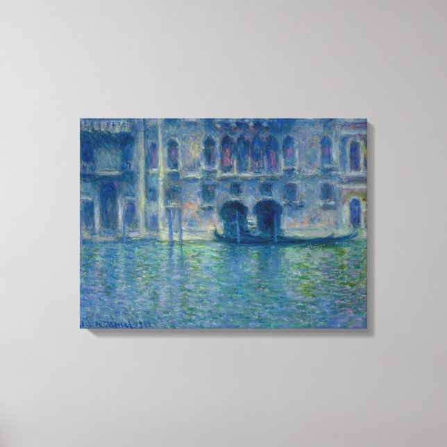 Claude Monet - Palazzo da Mula in Venice - 1908 Canvas Print (Front)