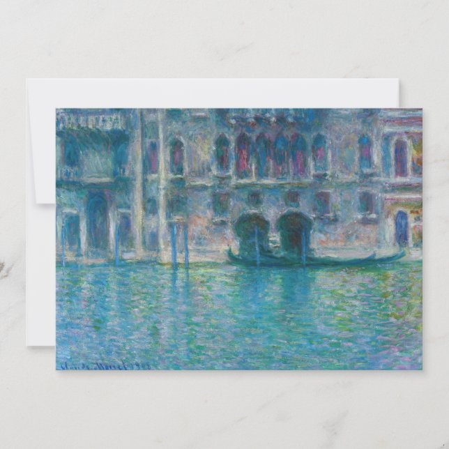 Claude Monet - Palazzo da Mula Invitation (Front)