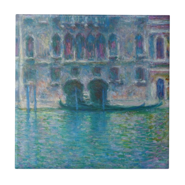 Claude Monet - Palazzo da Mula Tile (Front)