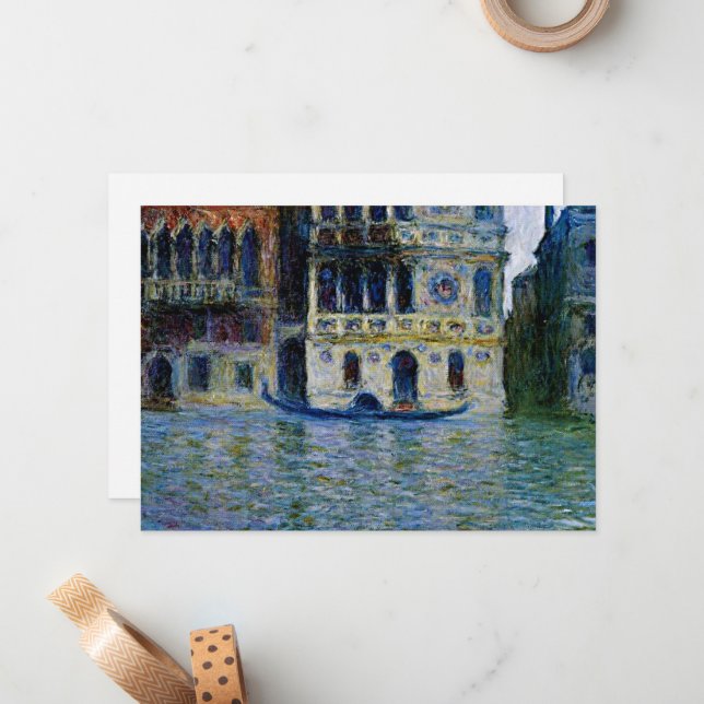 Claude Monet - Palazzo Dario,   Card (Front/Back In Situ)