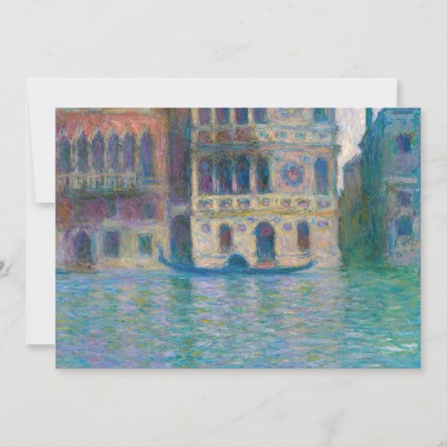 Claude Monet - Palazzo Dario Invitation (Front)