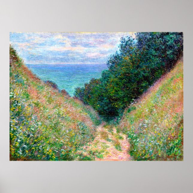 Claude Monet: Path at La Cavee Pourville Poster (Front)