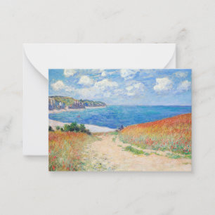 Claude Monet - Path in Wheat Fields at Pourville Card