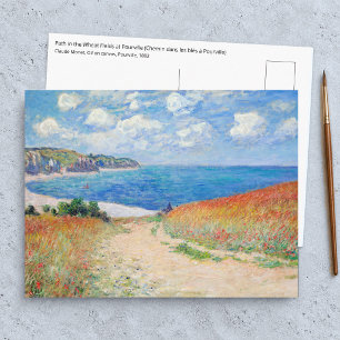 Claude Monet - Path in Wheat Fields at Pourville Postcard