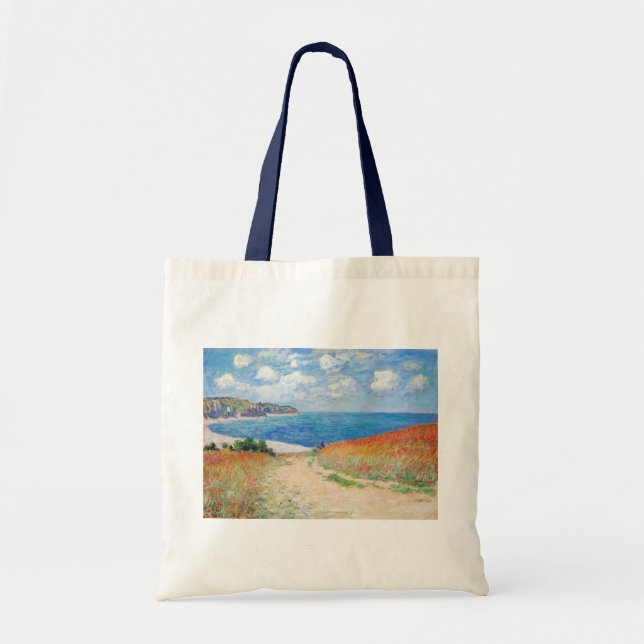 Claude Monet - Path in Wheat Fields at Pourville Tote Bag (Front)