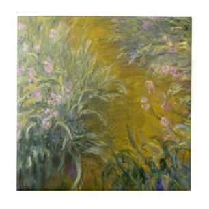 Claude Monet Path through the Irises Tile