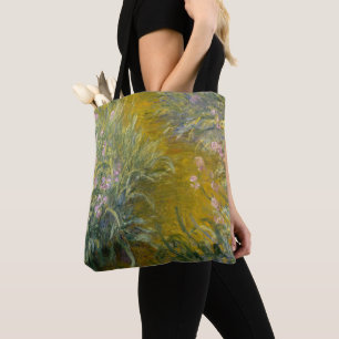 Claude Monet   Path through the Irises Tote Bag