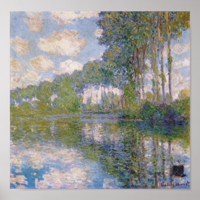 Claude Monet – Poplars at the Epte 1900 Poster (Front)