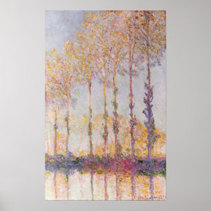 Claude Monet Poplars on the Banks of the Epte Poster