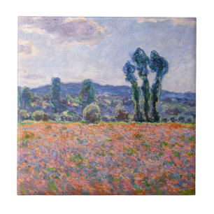Claude Monet - Poppy Field 1890 (Giverny) Tile