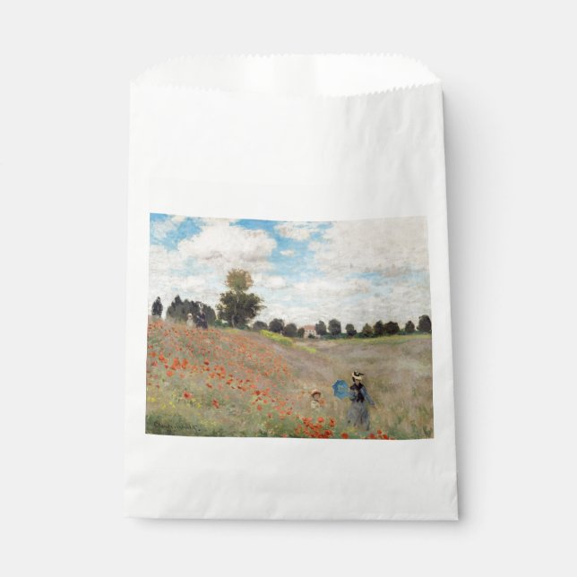 Claude Monet - Poppy Field Favour Bags (Front)