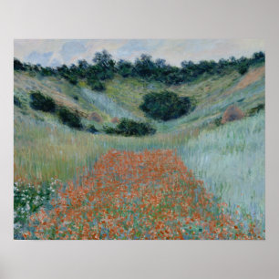 Claude Monet - Poppy Field in a Hollow near Givern Poster