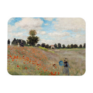 Claude Monet - Poppy Field Magnet
