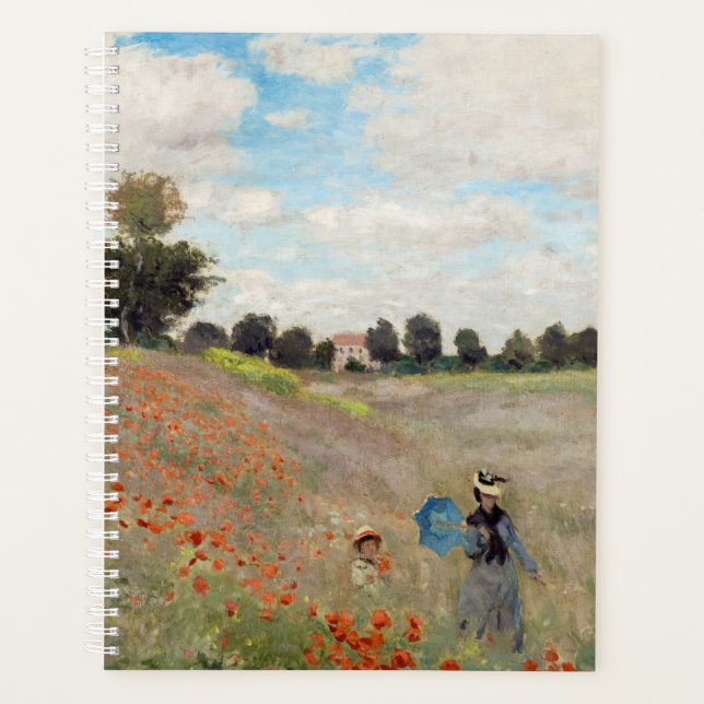 Claude Monet - Poppy Field Planner (Front)