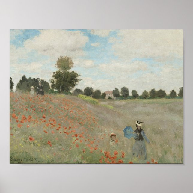 Claude Monet - Poppy Field Poster (Front)