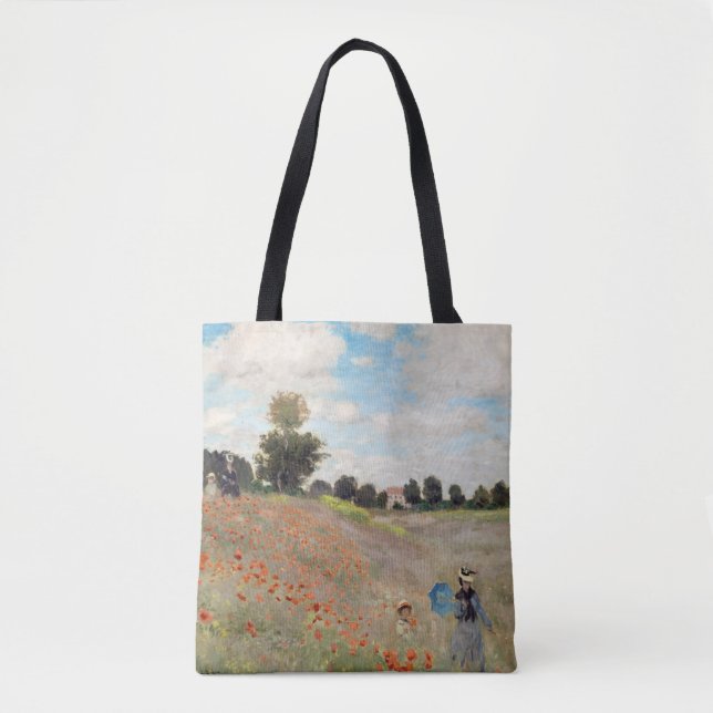 Claude Monet - Poppy Field Tote Bag (Front)