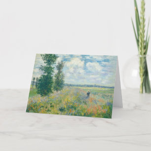 Claude Monet - Poppy Fields near Argenteuil (1875) Card