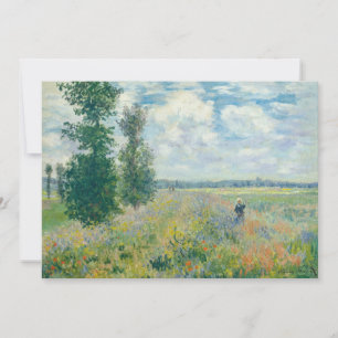 Claude Monet - Poppy Fields near Argenteuil (1875) Invitation