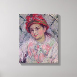 Claude Monet   Portrait of Blanche Hoschede Canvas Print