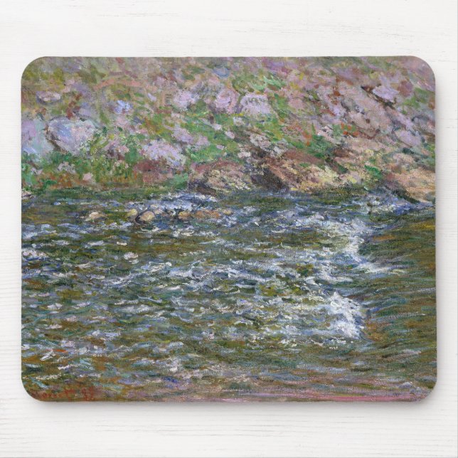 Claude Monet - Rapids on the Petite Creuse Mouse Pad (Front)