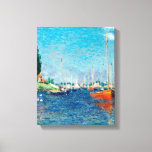 Claude Monet - Red Boats, Argenteuil Canvas Print<br><div class="desc">Claude Monet - Red Boats,  Argenteuil (1875)</div>