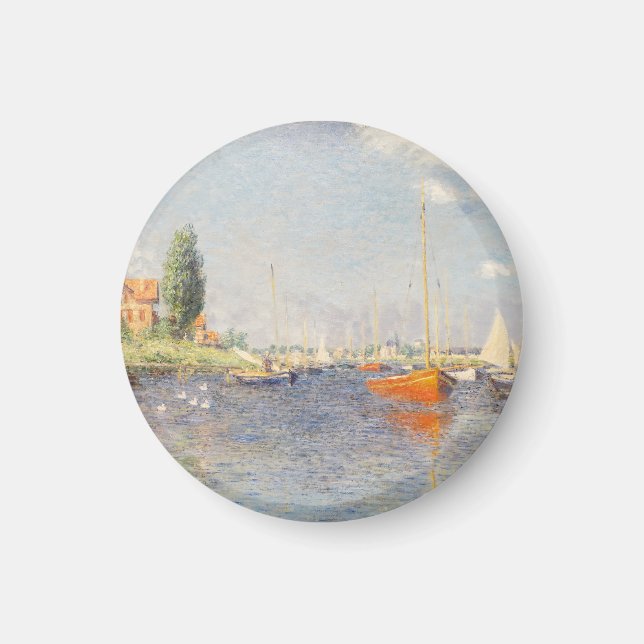 Claude Monet. Red Boats, Argenteuil Magnet (Front)