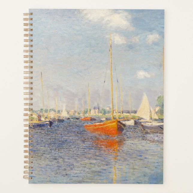 Claude Monet. Red Boats, Argenteuil Planner (Front)