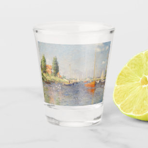 Claude Monet. Red Boats, Argenteuil Shot Glass