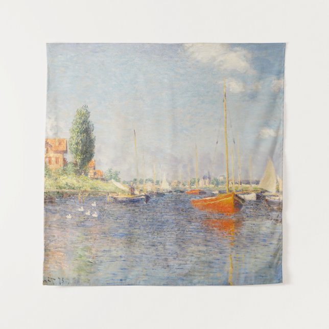 Claude Monet. Red Boats, Argenteuil Tapestry (Front)