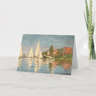 Claude Monet Regatta at Argenteuil, c.1872 Card