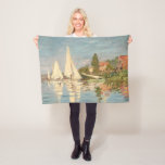 Claude Monet | Regatta at Argenteuil, c.1872 Fleece Blanket<br><div class="desc">Regatta at Argenteuil,  c.1872 | by Claude Monet | Art Location: Musee d'Orsay,  Paris,  France | French Artist | Image Collection Number: XIR66050</div>