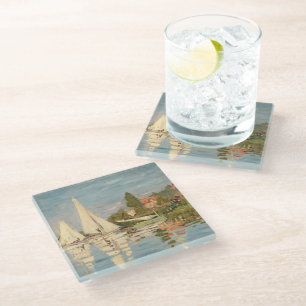 Claude Monet Regatta at Argenteuil, c.1872 Glass Coaster