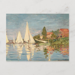 Claude Monet   Regatta at Argenteuil, c.1872 Postcard