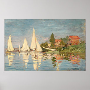 Claude Monet Regatta at Argenteuil Poster