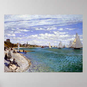 Claude Monet Regatta at Sainte-Adresse Poster