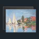 Claude Monet - Regattas Argenteuil Magnetic Card<br><div class="desc">Regattas at Argenteuil,  Regates a Argenteuil. By Claude Monet in 1872.</div>