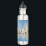 Claude Monet - Regattas at Argenteuil 710 Ml Water Bottle<br><div class="desc">Regattas at Argenteuil,  Regates a Argenteuil. By Claude Monet in 1872.</div>