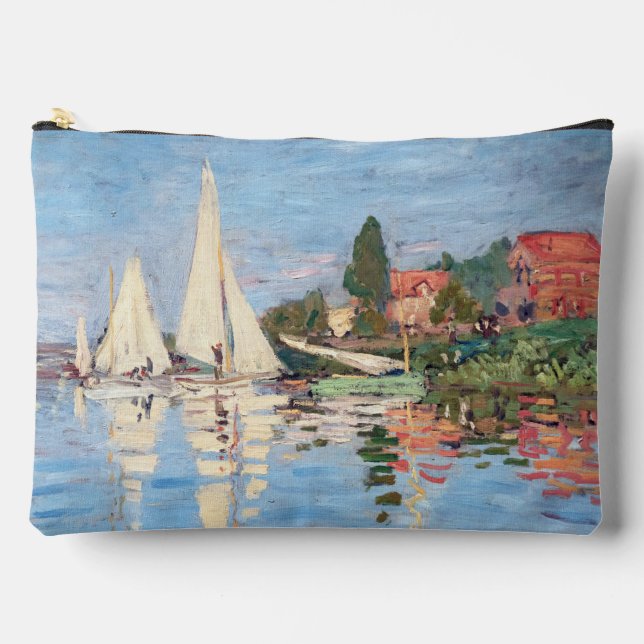 Claude Monet - Regattas at Argenteuil Accessory Pouch (Front)