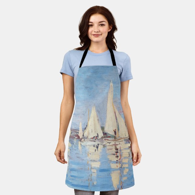 Claude Monet - Regattas at Argenteuil Apron (Worn)
