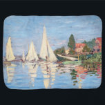 Claude Monet - Regattas at Argenteuil Baby Blanket<br><div class="desc">Regattas at Argenteuil,  Regates a Argenteuil. By Claude Monet in 1872.</div>