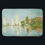 Claude Monet. Regattas at Argenteuil      Bath Mat<br><div class="desc">Claude Monet. Regattas at Argenteuil. Edgar Degas. Reproduction of famous works of art  images in the public domain.</div>