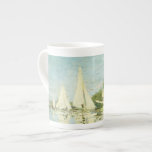 Claude Monet. Regattas at Argenteuil     Bone China Mug<br><div class="desc">Claude Monet. Regattas at Argenteuil. Edgar Degas. Reproduction of famous works of art  images in the public domain.</div>
