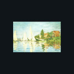 Claude Monet. Regattas at Argenteuil Canvas Print<br><div class="desc">Claude Monet. Regattas at Argenteuil. Edgar Degas. Reproduction of famous works of art  images in the public domain.</div>