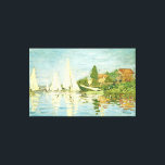 Claude Monet. Regattas at Argenteuil Canvas Print<br><div class="desc">Claude Monet. Regattas at Argenteuil. Edgar Degas. Reproduction of famous works of art  images in the public domain.</div>