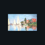Claude Monet - Regattas at Argenteuil Canvas Print<br><div class="desc">Regattas at Argenteuil,  Regates a Argenteuil. By Claude Monet in 1872.</div>