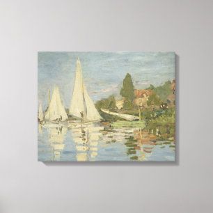 Claude Monet - Regattas at Argenteuil Canvas Print